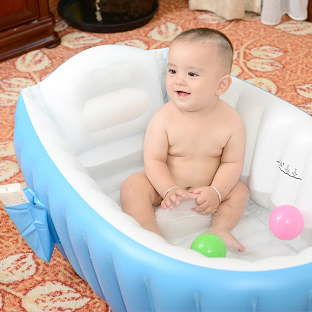 Portable Foldable Baby Infant Inflatable Bathtub Shower Basin Swimming Pool