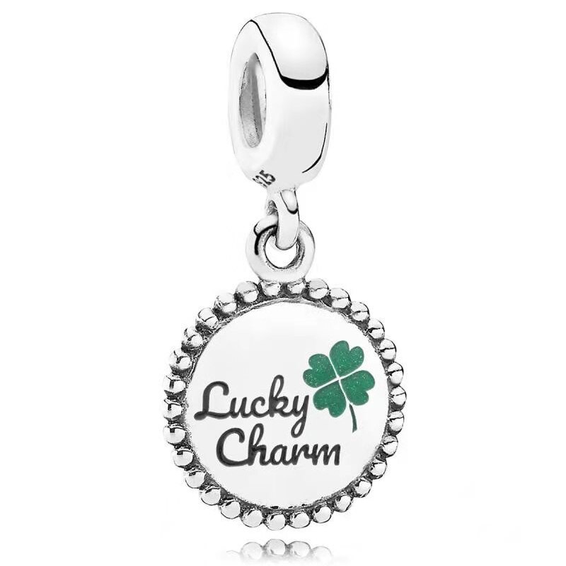 Silver 925 CHICAGO,Clover, Statue Of Liberty Dangle Charm, Perfect Christmas Pendant Diy Original Woman Jewelry: 6