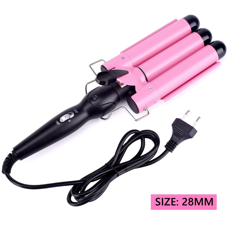 Curling Iron Ceramic Triple Barrel Hair Curler Heating Curlers For Curl Styler Hair Styling Tools Wand Airwrap: 28mm