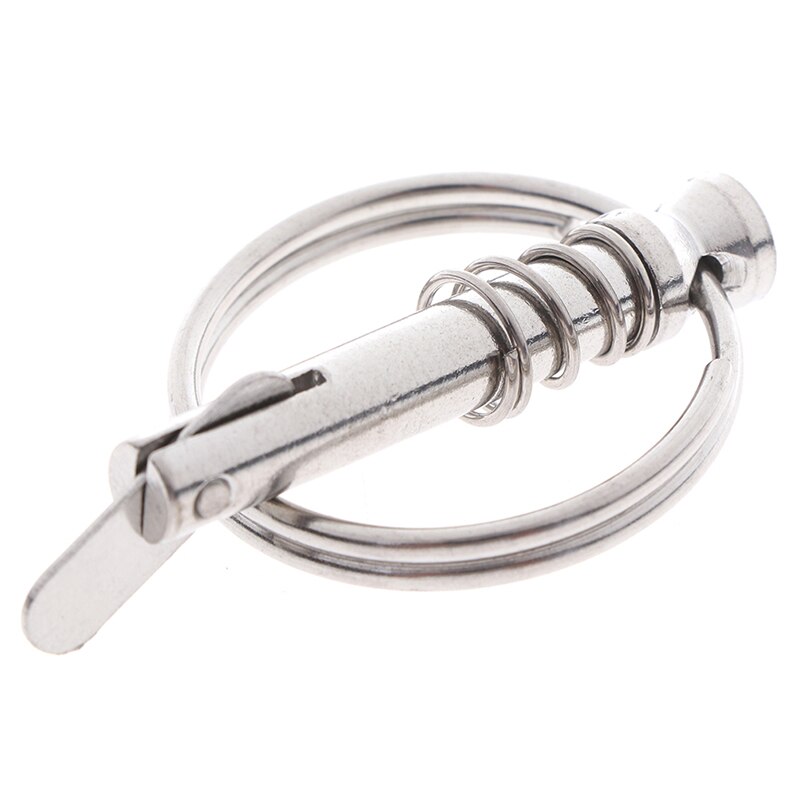 Ét stykke 6.3mm rustfrit stål quick release pin ring til båd øverste dæk hængsel marine