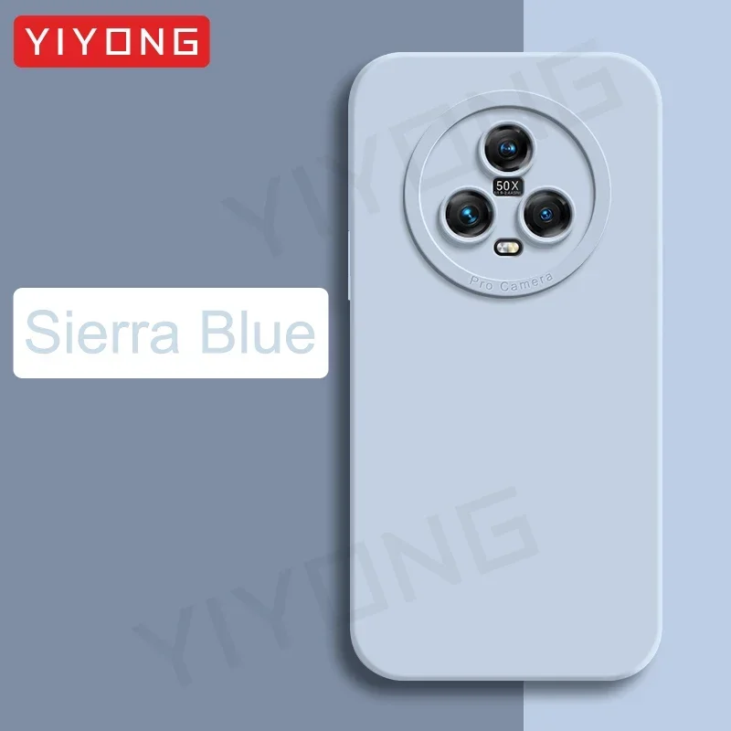 Magic5 Pro Case YIYONG Silky Soft Liquid Silicone Cover For Huawei Honor Magic 5 Lite 6 Pro 5G Magic6 Shockproof Phone Cases: Neoprene / Dark Red