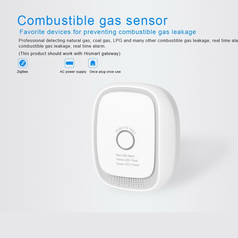 Preenchido Combusitible HAOZEE Zigbee Inteligente Alarme de Vazamento