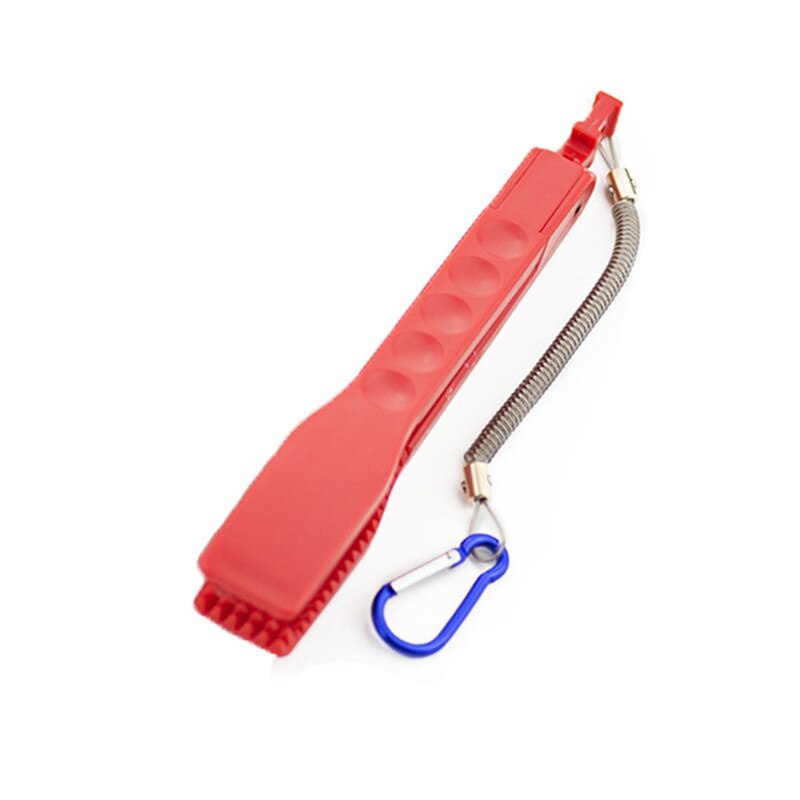Fishing Body Tongs Gripper Plastic Holder Switch Lock fish gripper Gear pince de peche Fishing Supplies Fishing tong tools: Red