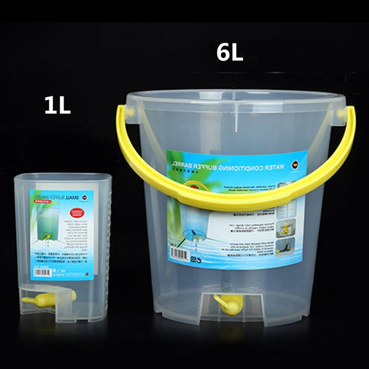 Akvarium dryp spand vand udveksling langsom fisk rejer tank refill ændring buffer udjævning befrugtning genopfyldning