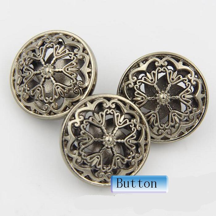Knoppen 18/20/22/25mm metalen bloem voor trui jas shirt jasje handgemaakte Geschenkdoos craft DIY Naaien accessoires