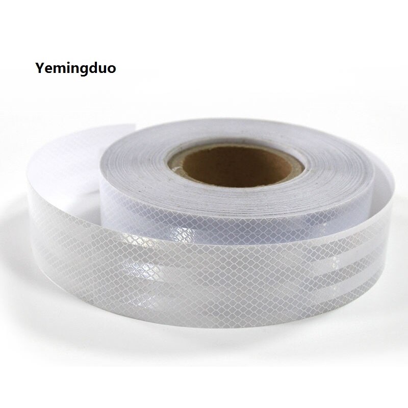 5CM*45M High Light Road Traffic Truck Van Construction Site Floor Self-adhesive Night Fluorescent Reflective Warning Tape