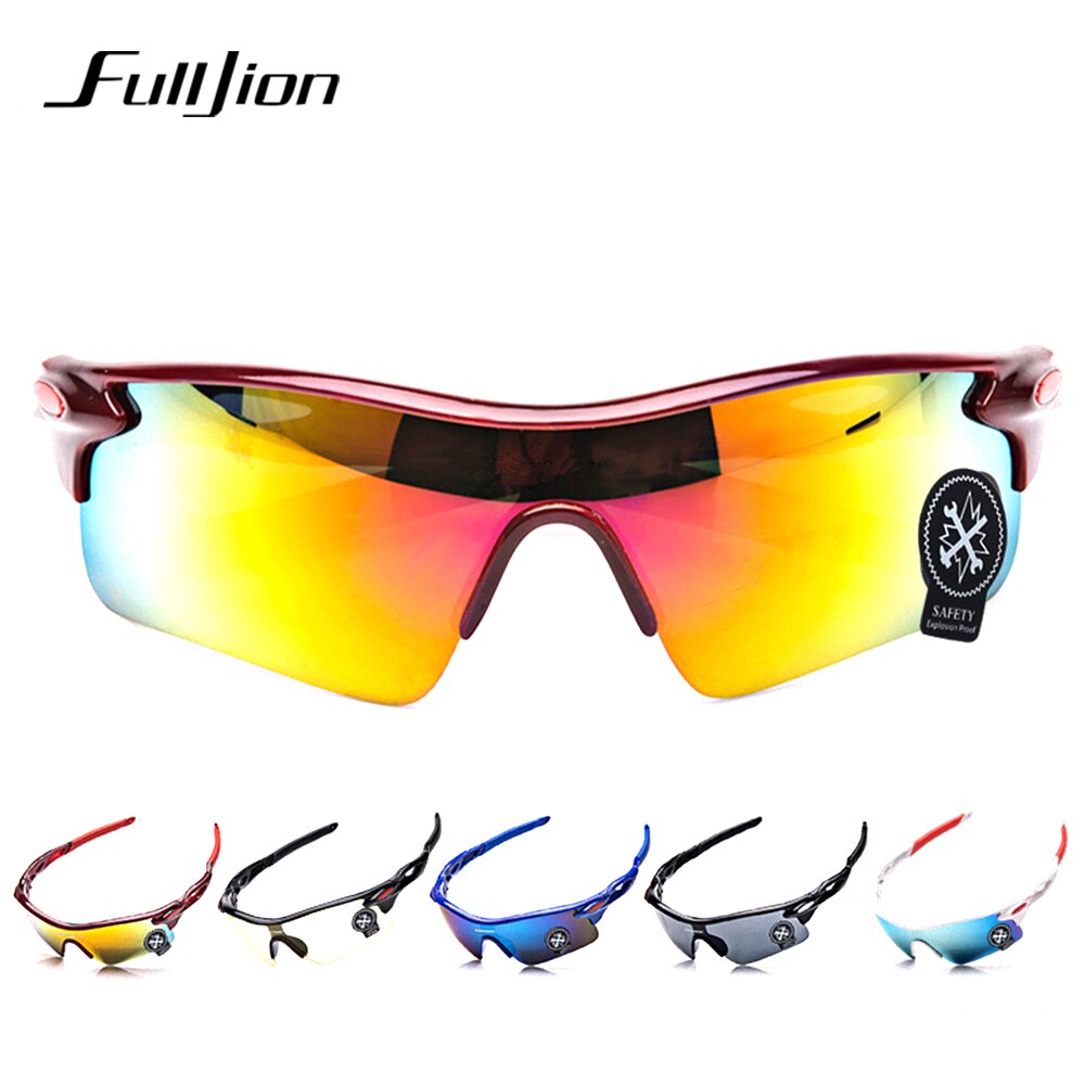 Fulljion Sunglasses Fishing Eyewear Driving Cycling Glasses Sports Outdoor Anti UV400 PC Explosion-proof Sunglasses