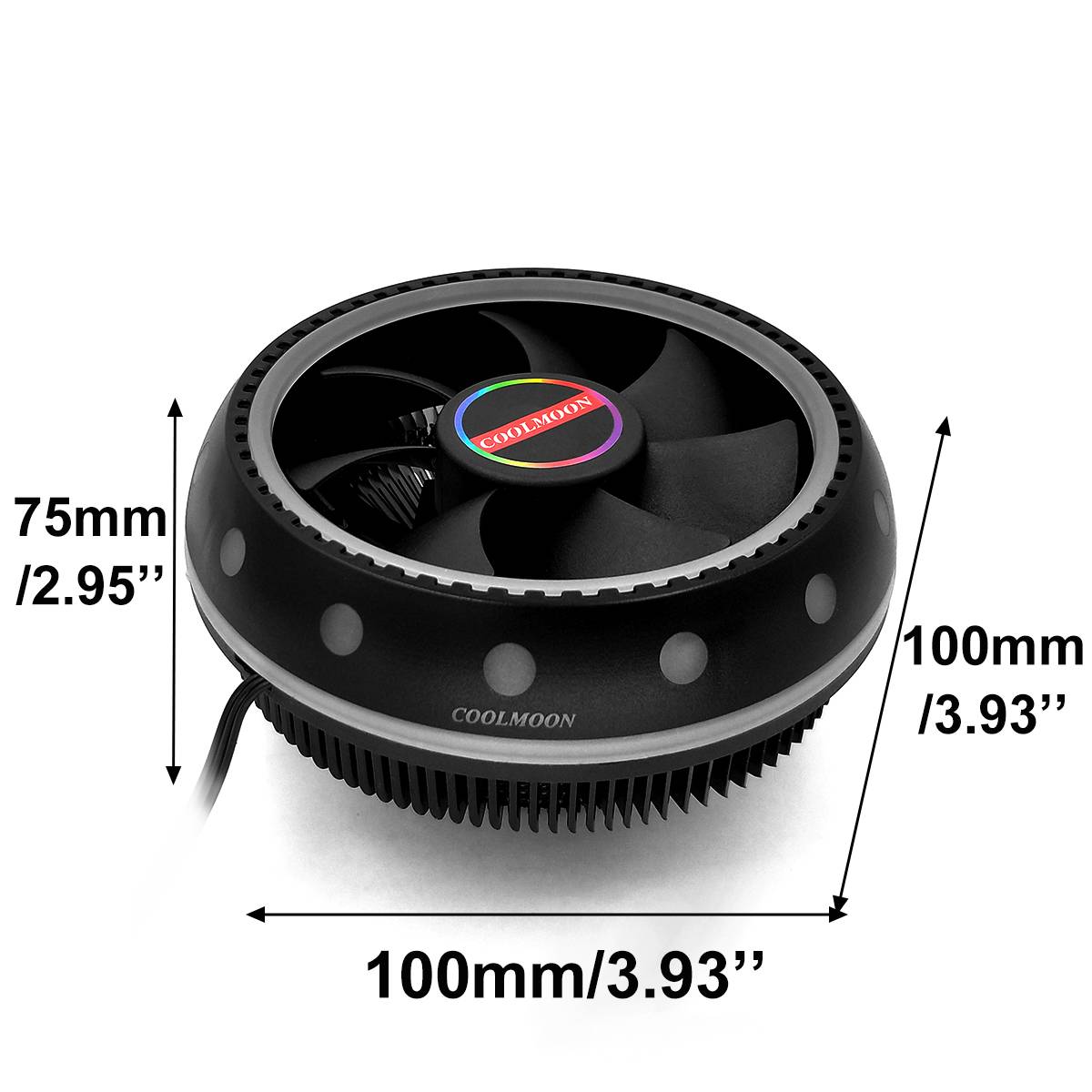 3 Pin PC CPU Cooling Cooler Heatsink Fan Aluminum CPU Cooler Radiator Heat Sink Silent for Intel LGA/115X/775/1366/AM3/AM4