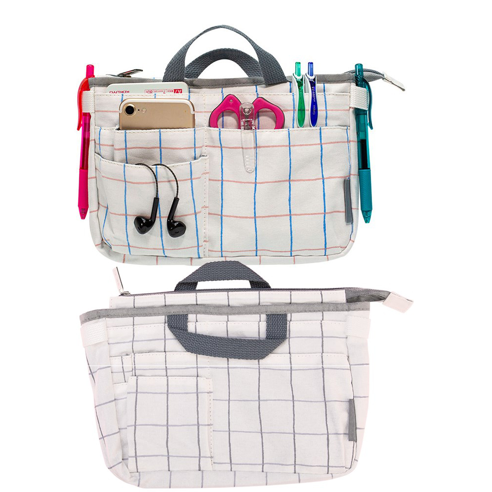 KOKUYO – trousse à crayons japonaise, sac de rangement Simple, petit et frais à double usage, sac à dos multifonction de grande capacité