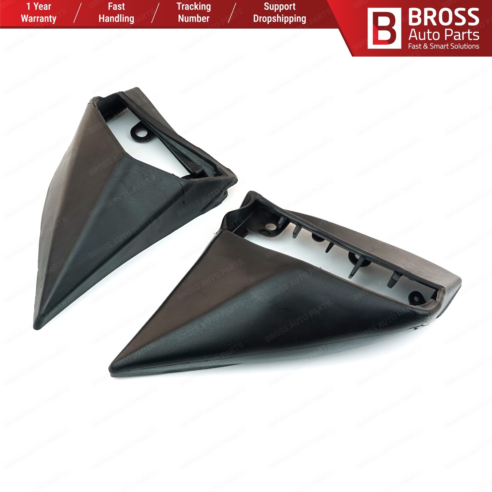 Bross auto deler bsp 846 sidespeil gummipakninger l + r pads lhd  a1248107716 lhd til mercedes benz  w201 w124 hoppe over fra tyrkia