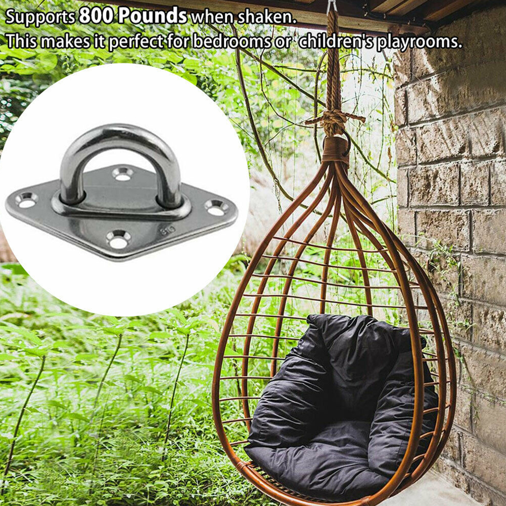 Edelstahl Decke Wand Halterung Haken Heavy Duty Anker Auge Platte Für Boot Yoga Schaukel Hängematten Volle Schweißen Hängen Haken