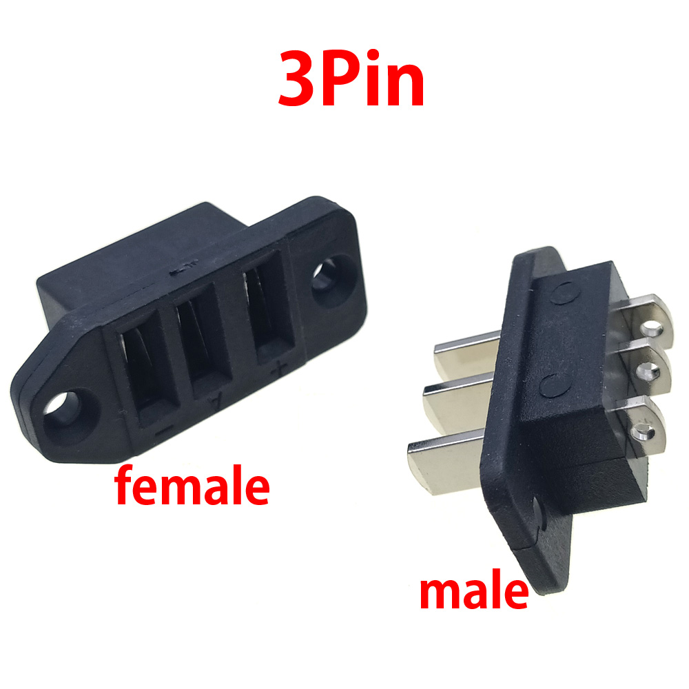 High Current Electric Car Power Connector 15A Power Connection Plug-in Battery 3Pin 4Pin 5Pin Male Female Sockets with ear