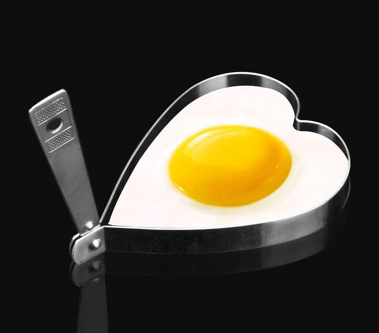 Rustfrit stål stegte æg pandekage forme omelet skimmel skimmel stegning æg madlavning værktøjer køkken tilbehør gadget ringe: Gul