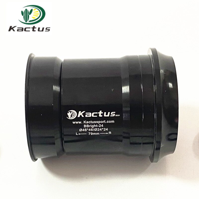 KACTUS BBright-24 Press Fit Bottom Brackets G3 Silicon Nitride Ceramics Bearing For Shimano Mountain Road Bike Accessories: BBright-24-Black