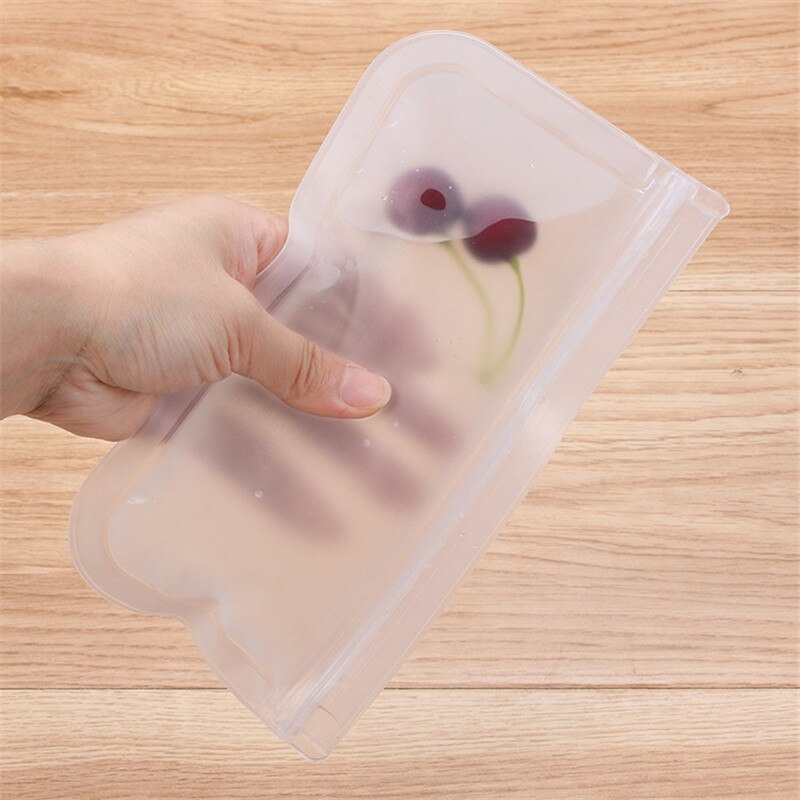 Silicone Food Storage Containers Leakproof Containers Reusable Stand Up Zip Shut Bag Cup Fresh Bag Food Storage Bag Fresh Wrap