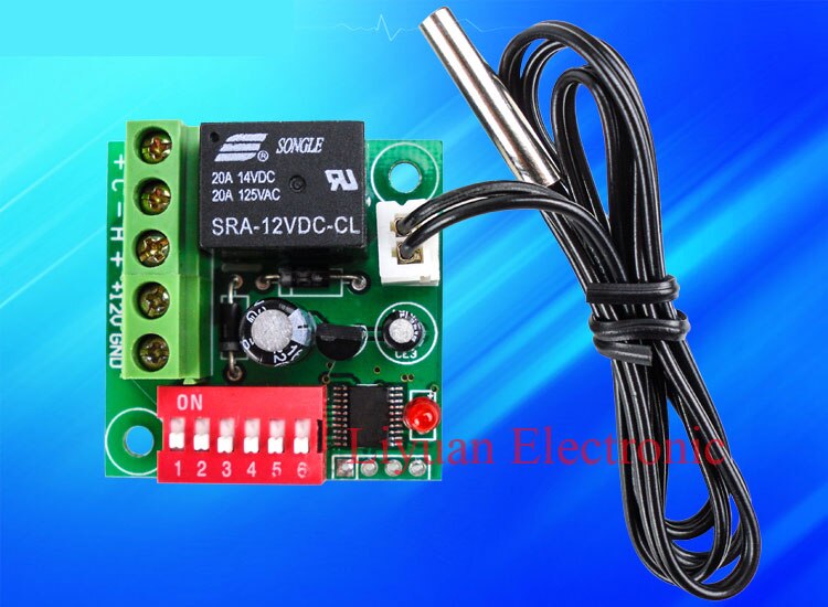 2pcs XH-W1701 Adjustable temperature control sensor / 12V high precision temperature controller / temperature switch