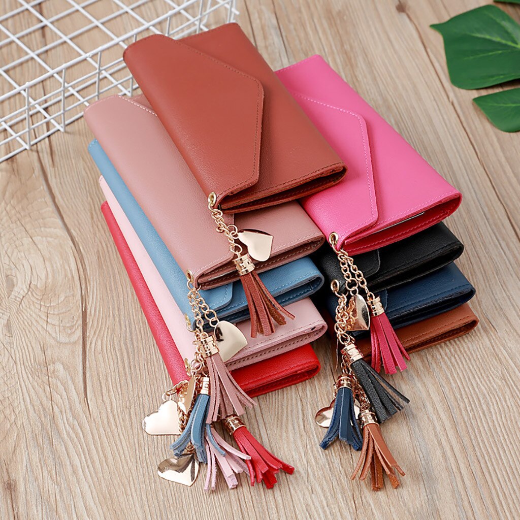 Women Wallets Long Style Multi-functional Wallet Purse Fresh Pu Leather Female Clutch Card Holder Mujer Handbag #YJ