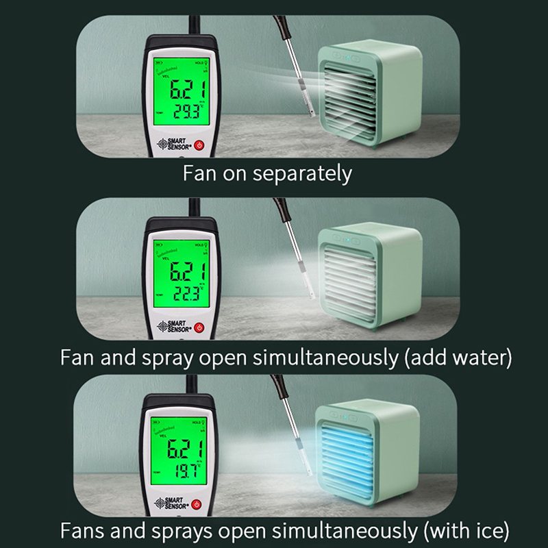 draagbare USB oplaadbare desktop mini stille ventilator luchtkoeler conditioner thuiskantoor gebruik luchtreiniger luchtkoelventilator