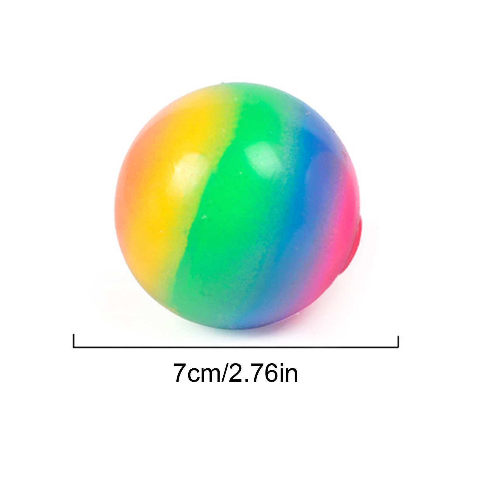 Regenbogen Farbe betonen Linderung Ball Zappeln Sensorischen Spielzeug Autismus Angst Linderung Spielzeug Weichen quetschen Bälle Spielzeug Für freundlicher Erwachsene: 7cm