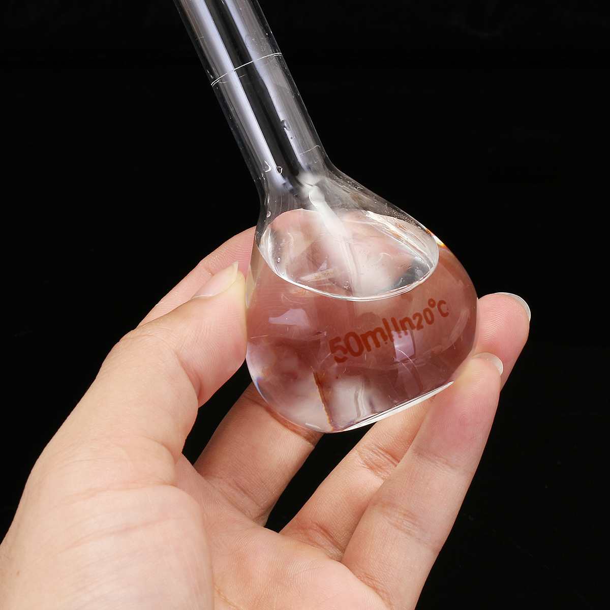 1pcs 50ml Lab Glass Volumetric Flask with Stopper Lab Chemistry Glassware Laboratory Equipment