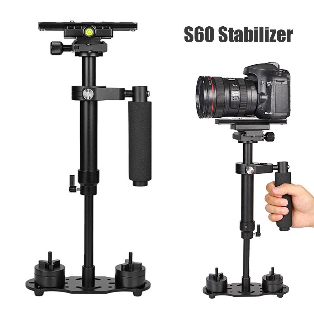 Portable S60 Mini Handheld Stabilizer Anti-shake Video Camera Steady Head Camera holder Digital camera mount for DSLR