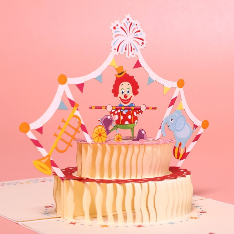 Funny 3D Pop Up Cards Valentine Lover Happy Birthday Anniversary Greeting Cards W229