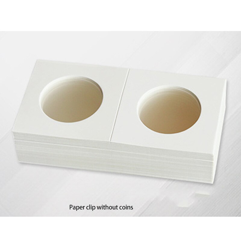 100PCS Square Cardboard Coin Holders Coin Supplies Coin Album Collection Lighthouse Stamp Coin Holder Cover Case Storage