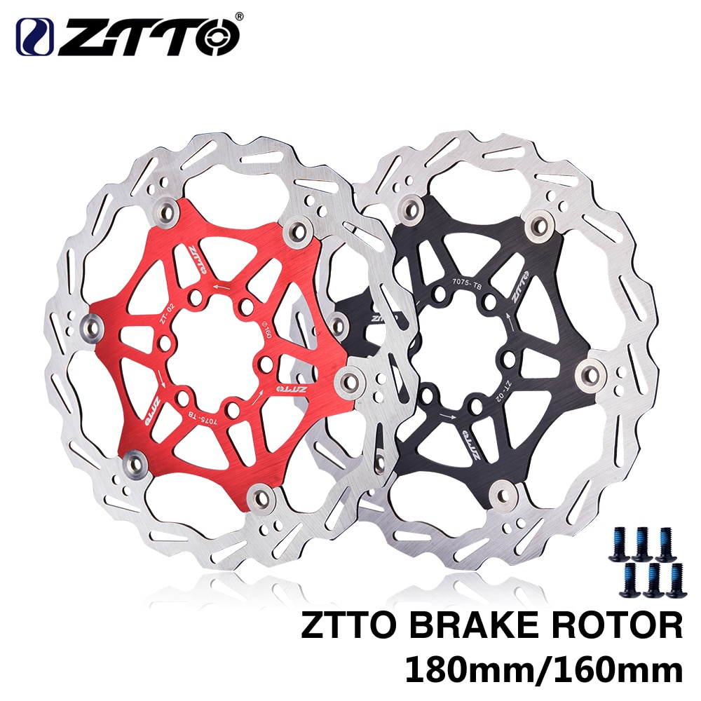 ZTTO 180mm 160mm DH Brake Floating Rotor Stainless Steel MTB Disc Hydraulic Brake pads For Mountain Road CX Bike Bicycle parts