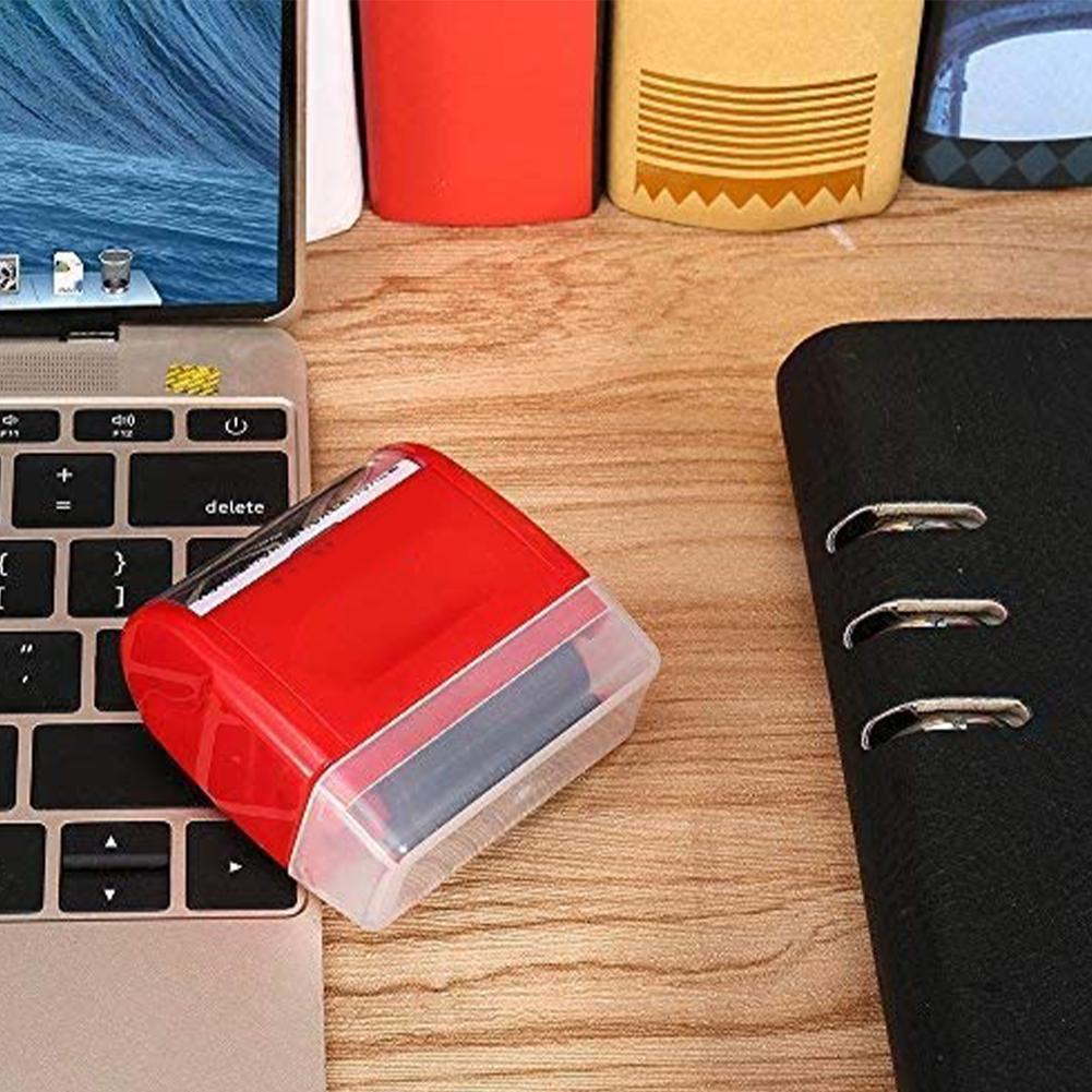 Rouleau de tampon encreur, tampon encreur, Code de vol, ID, recharge de confidentialité, outil de scellage de bureau, tampon d'encre Z0G0