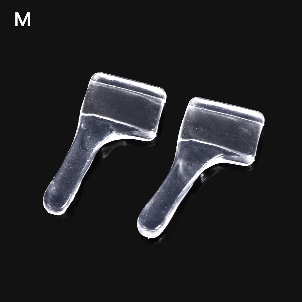 10 Paren/partij Transparant Anti Slip Bril Siliconen Oor Haken Voor Bril Anti Slip Tempel Houder Comfortabele Oor Tip Outdoor: M