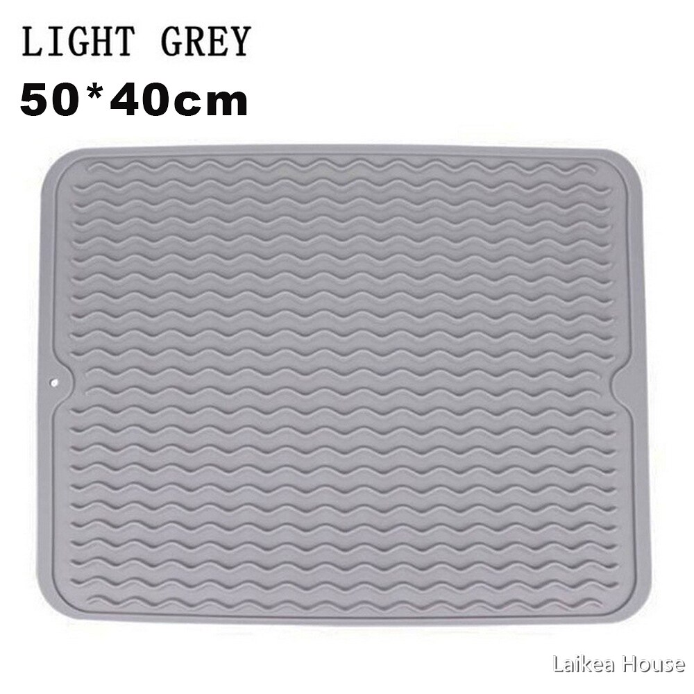 Silicone Drain Pad Anti-Scald Heat Insulation Pad Placemat For Kitchen Accessories High Temperature Resistant Table Mat Coaster: 50X40CM A