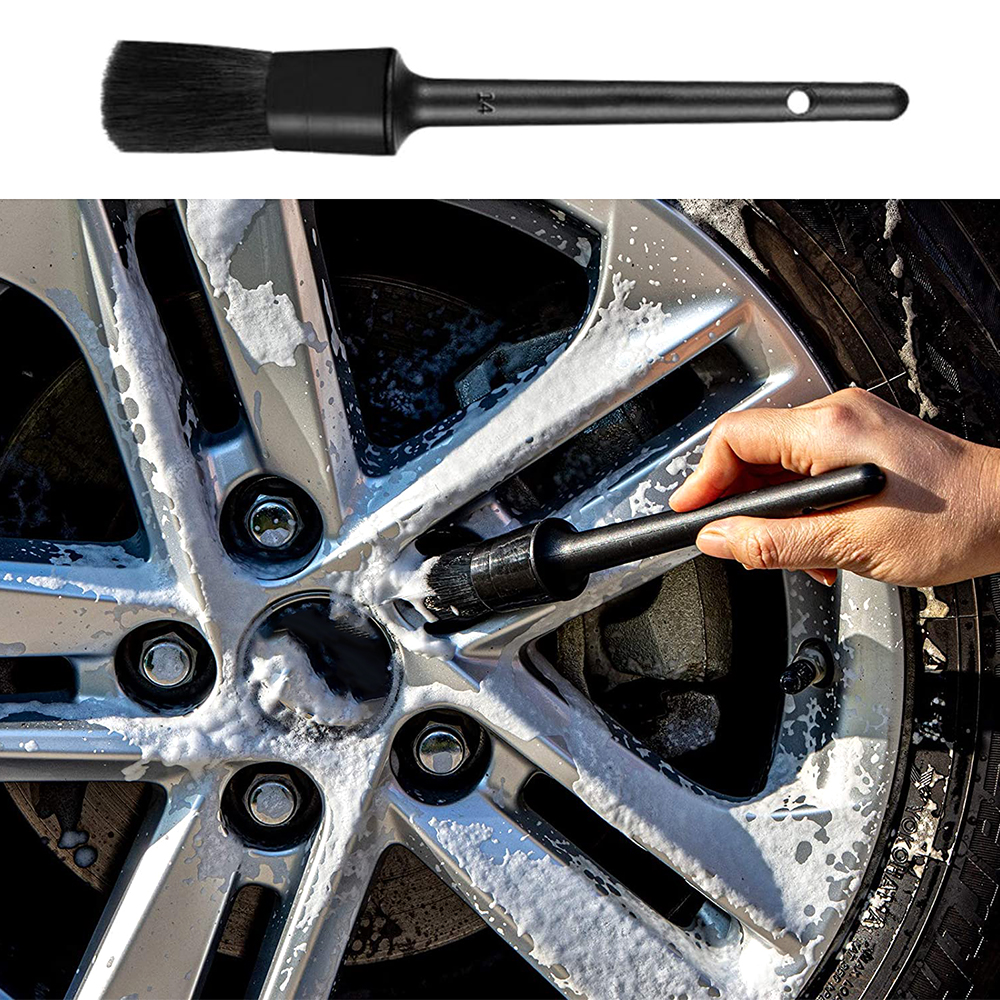 1/5 Uds. Cepillos de limpieza detallado de coches cepillo suave limpiador de ruedas cepillo de eliminación de polvo automático accesorios exteriores interiores de coche