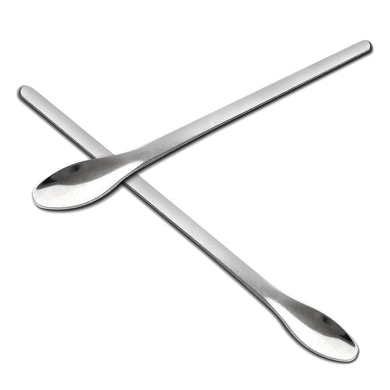 Lab Spoon 20 Pcs Lab Spatula Stainless Steel Laboratory Scoop for Reagent Sampling Mixing Measuring