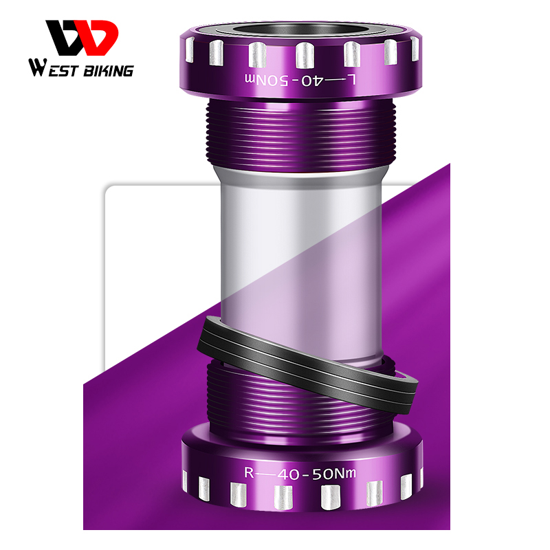 WEST BIKING Bicycle Press fit Bottom Brackets Bike BB Bottom Sealed Bearing Bracket BSA 68/73mm for 24mm Bike Crankset Chainset