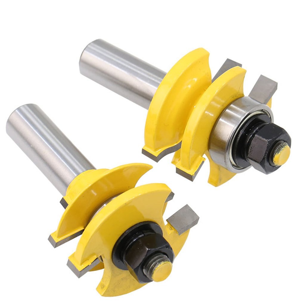3pcs 1/2 '' Shaft Rail & Stile Blade Cutter Panel Cabinet Router Bits Set Milling Power Tools by Knife Wood Cutter