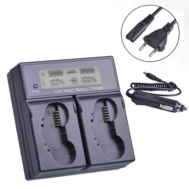 Batterie et chargeur 3200 EN EL4 EN-EL4 pour Nikon D3S, D3, D2Z, D2H, D2Hs, D2X, D2Xs, D3X, F6, EN-EL4a mAh: 1x EU Charger