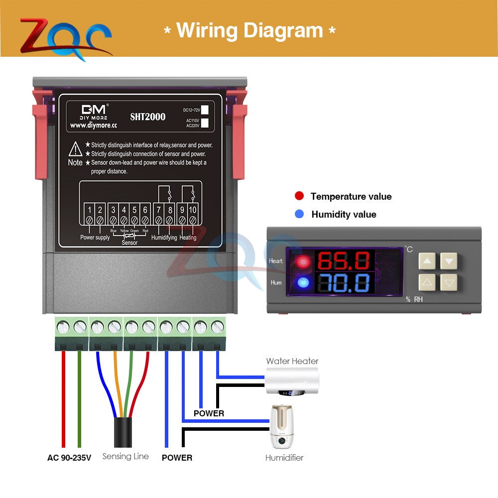 Humidity Dc Digital Temperature Humidity Controller Home Fridg... – Grandado