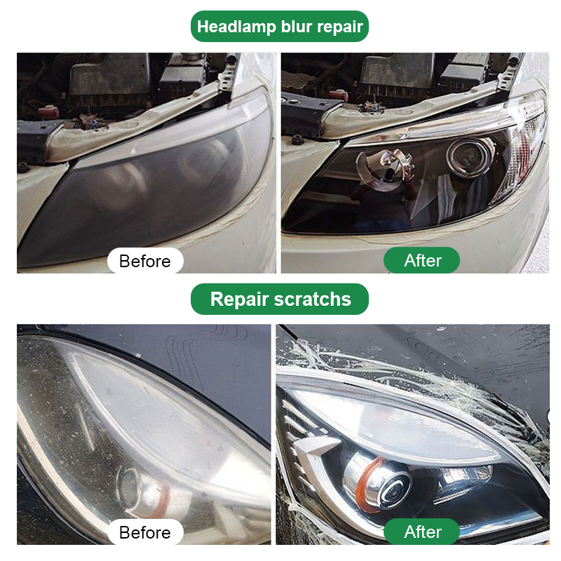 Kits de pulido para restauración de faros de coche, eliminador de arañazos, pasta de limpieza para reparación, elimina la oxidación, líquido para pulir faros