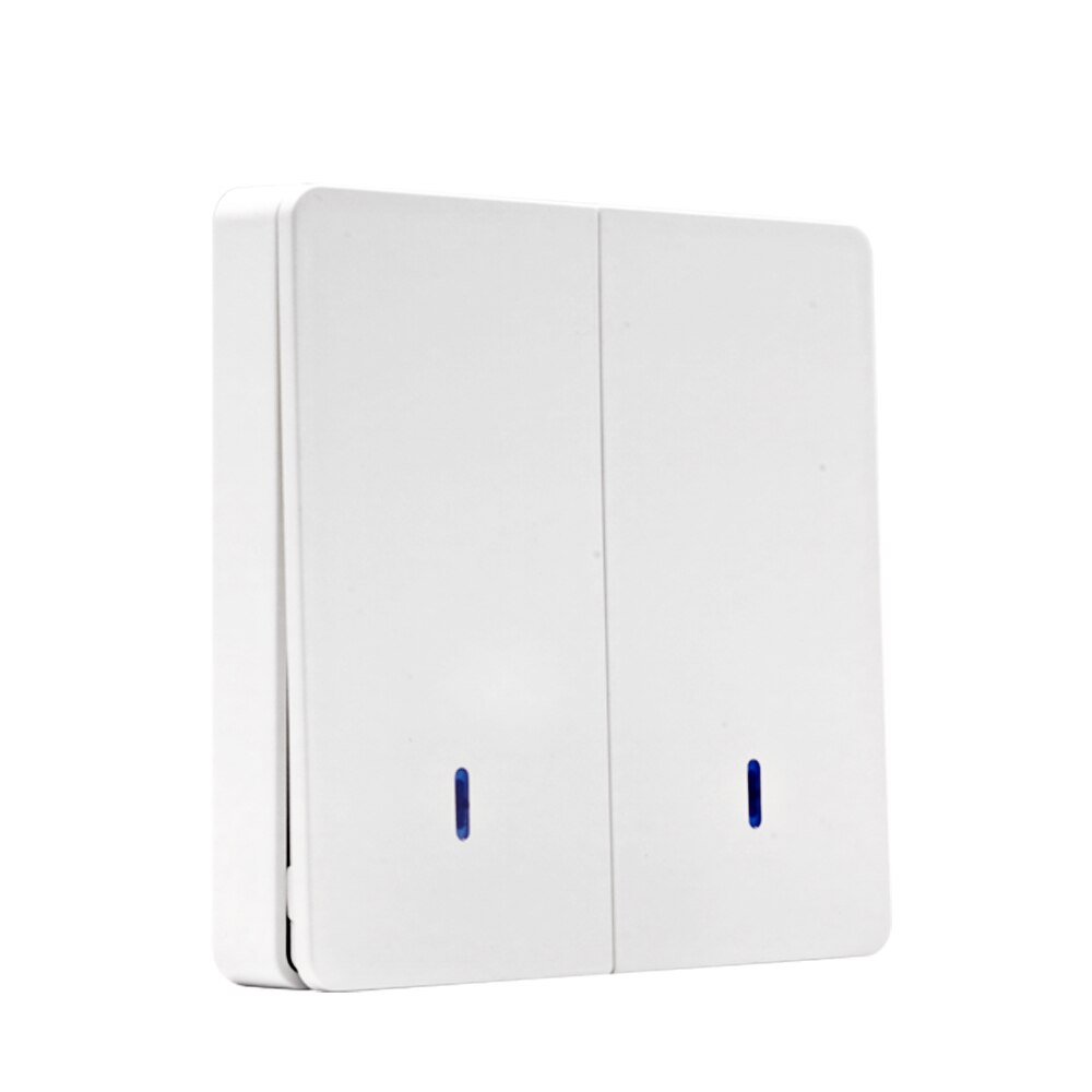 Germa 1/2/3 Knop 433Mhz Smart Push Draadloze Schakelaar Licht Rf Afstandsbediening 110V 220V Ontvanger rf Wandpaneel Plafond Lamp: 2 Button Panel