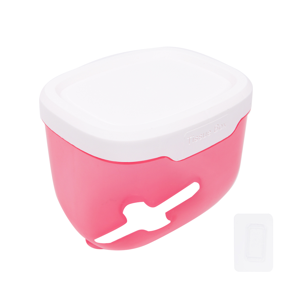 1PC Waterproof Toilet Water Dispenser Toilet Paper Holder Bathroom Tissue Box with Top Storage Table Wall Paper Storage Box: Red