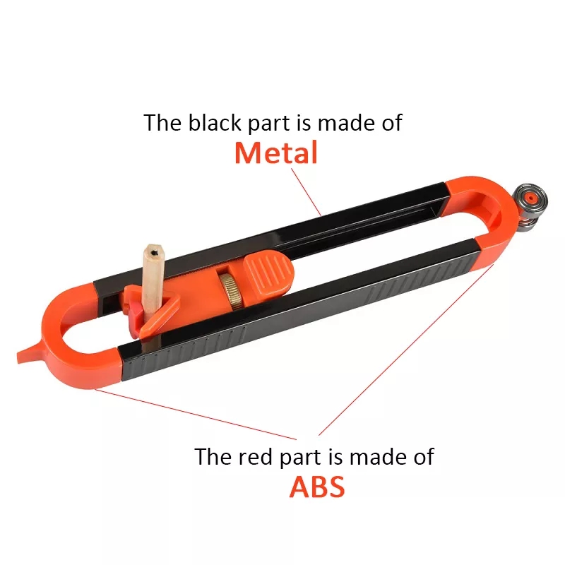 Contour Gauge With Lock Profile Scribing Ruler Precise Measure Woodworking Floor Tile Drawing Tool Metal Carpenter Gauge