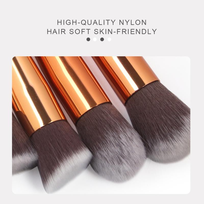 10 stuks/set maange marmer make-up kwast roze oogschaduw kwast foundation kwast contour kwast make-up tools
