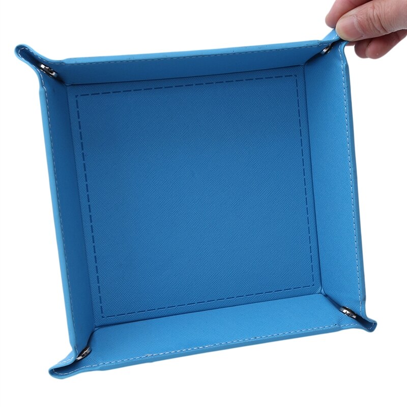 Dice Tray Purple Dice Box For Games Dice Storage Portable Folding Dice Storage Rolling Tray For Use Game Accessories