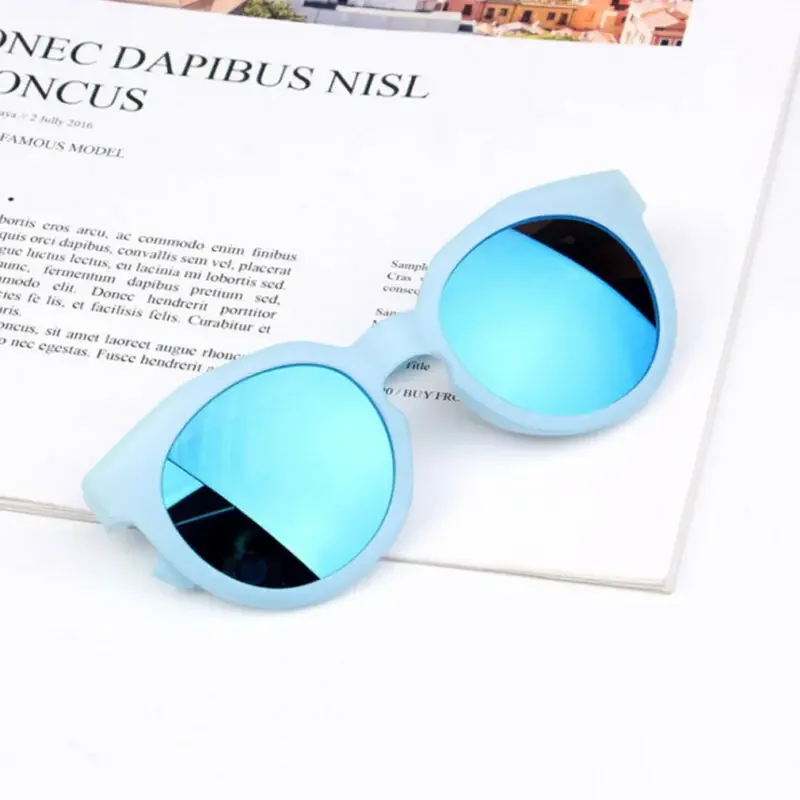 MOONBIFFY 2023 gafas de sol para niños y niñas, lentes brillantes, protección UV400, gafas de sol encantadoras para bebés de 2 a 8 años, novedad
