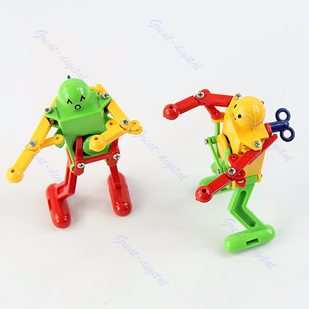 Clockwork Spring Wind Up Dancing Robot Toy Children Kids