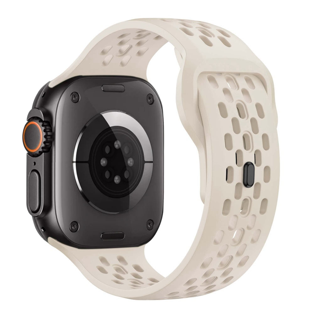 Correa de silicona para Apple Watch Correa 46mm 45mm 41mm 44mm 49mm 40mm 42mm pulsera Correa para Iwatch Series 10 9 8 7 6 5 SE Ultra 2: Blue White / 14 mm