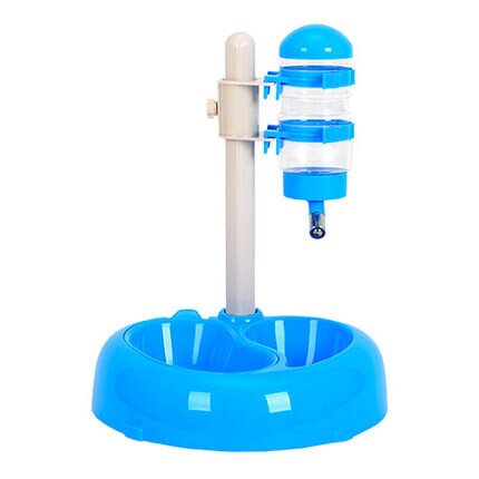 Hoopet advanced pet dog drinkbak, draaibaar en opklapbaar, kattenvoerbak, gemakkelijk schoon, wit, rood: Geel