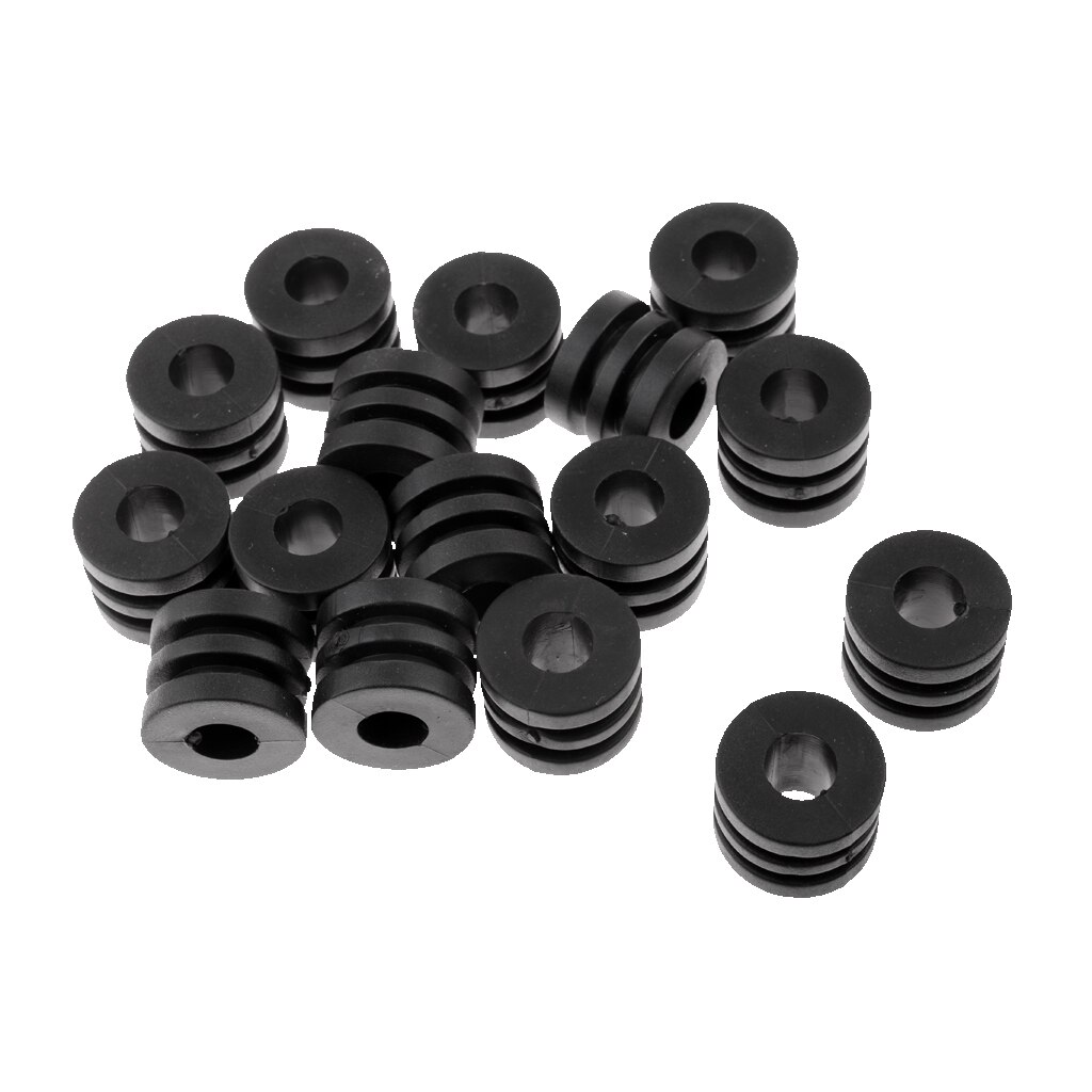 Perfk Tischfußball Stangenpuffer 16mm | 4 Stück Gummipuffer | Für Kicker-Tische