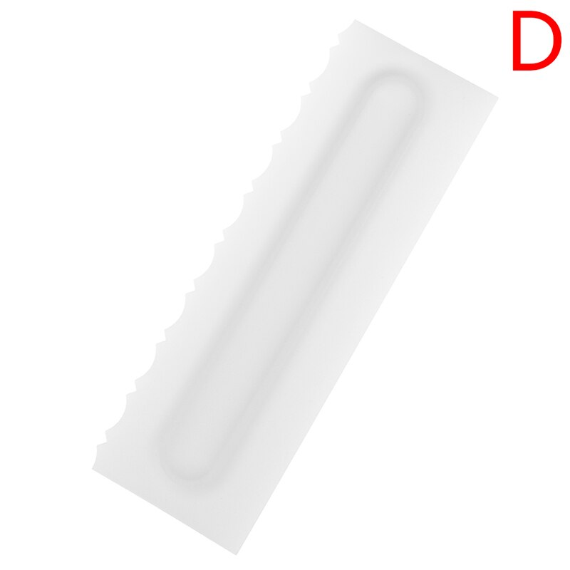4 estilos decoración de pasteles peine glaseado raspador de torta herramientas para pastelería, hornear para pastel herramienta: D