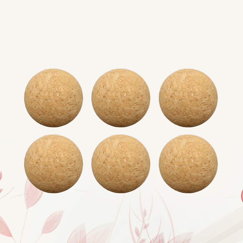 4pcs Wooden Baby-foot Table Footballs Fun Tabletop Soccer Interactive Toys Game Accessories